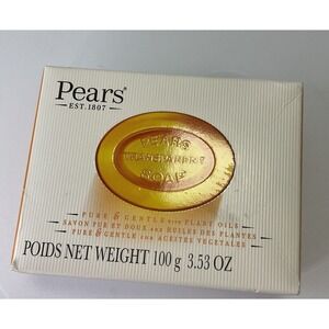 Pack of 1 Pears Transparent‎ Glycerin Bar Soap 3.53 Oz Each ORANGE COLOR